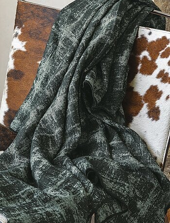 Plaid 145x170 DELFT laine et lin