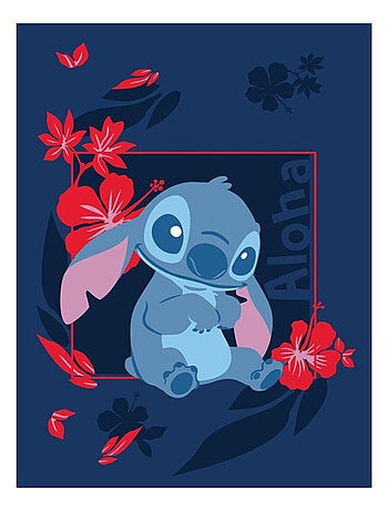 Plaid 150x110 cm Stitch (Lilo & Stitch) Bleu