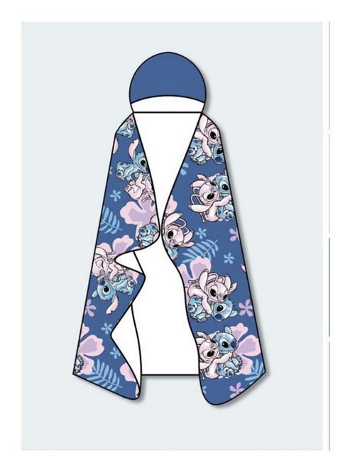 Plaid à capuche 120x150 cm Stitch & Angel (Lilo & Stitch) - Kiabi