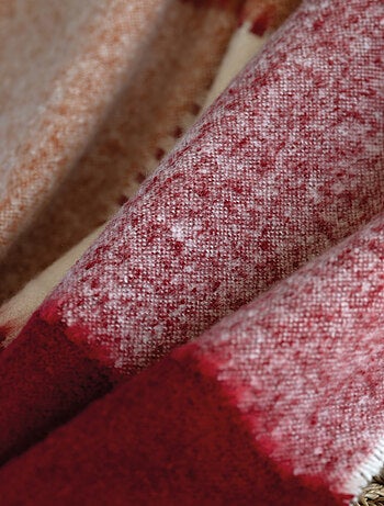Plaid à carreaux aspect mohair