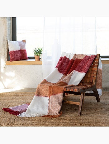 Plaid à carreaux aspect mohair