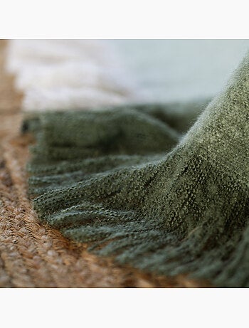Plaid à carreaux aspect mohair