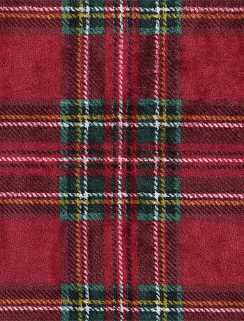 Plaid à carreaux écossais en polaire