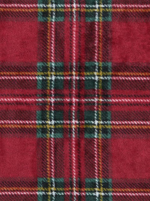 Plaid à carreaux écossais en polaire - Kiabi