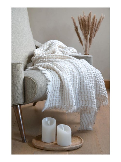 Plaid a franges Alfie - Kiabi Plaid a franges Alfie - Kiabi