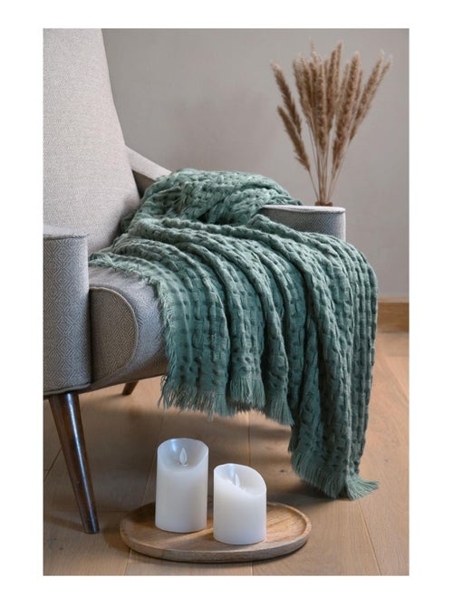 Plaid a franges Alfie - Kiabi Plaid a franges Alfie - Kiabi