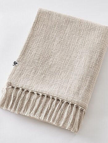 Plaid à franges chaud Lina - Terre de Nuit