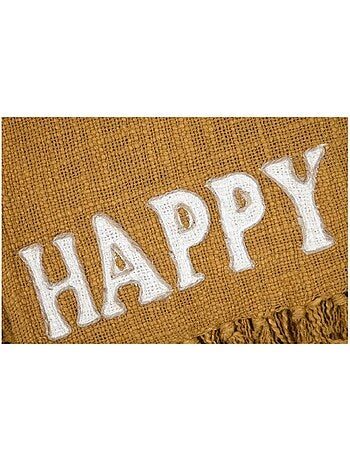 Plaid a franges Collection Brodé