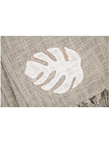 Plaid a franges Collection Brodé