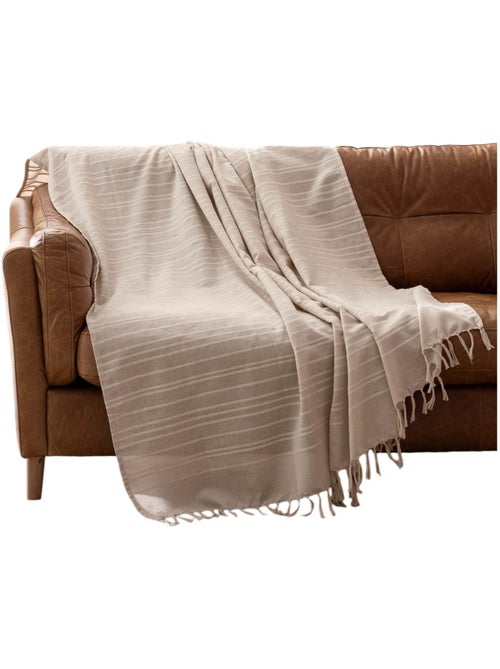 Plaid a franges Collection Lilia - Kiabi Plaid a franges Collection Lilia - Kiabi