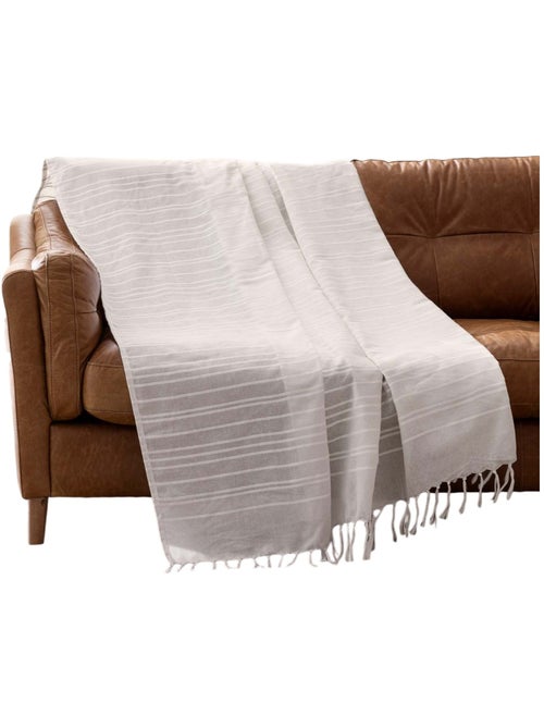 Plaid a franges Collection Lilia - Kiabi Plaid a franges Collection Lilia - Kiabi