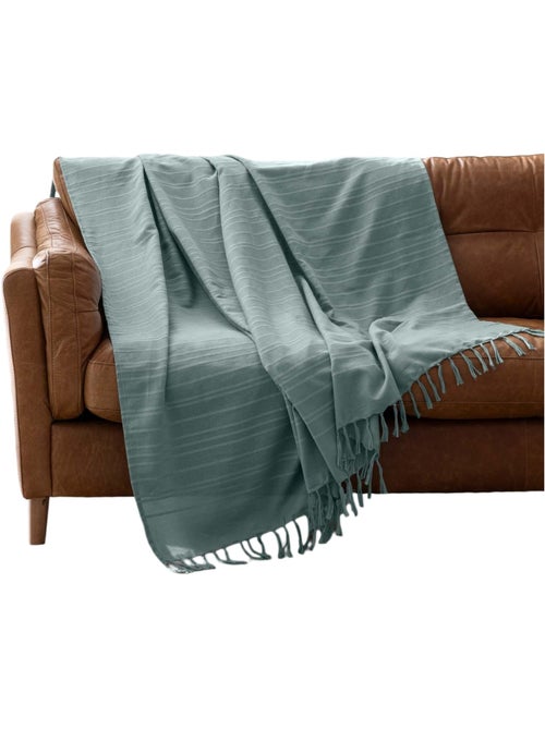 Plaid a franges Collection Lilia - Kiabi Plaid a franges Collection Lilia - Kiabi