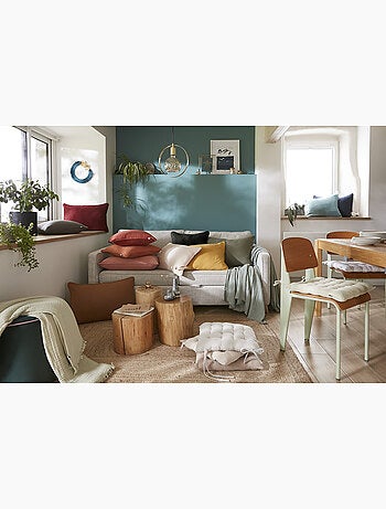 Plaid à franges – Double Gaze de Coton – GAÏA