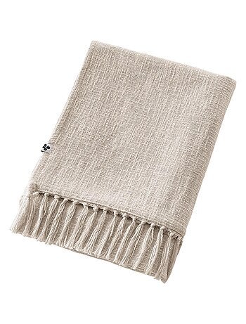Plaid a franges en coton Sixtine