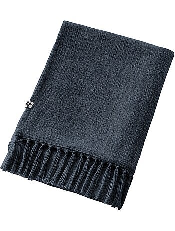 Plaid a franges en coton Sixtine