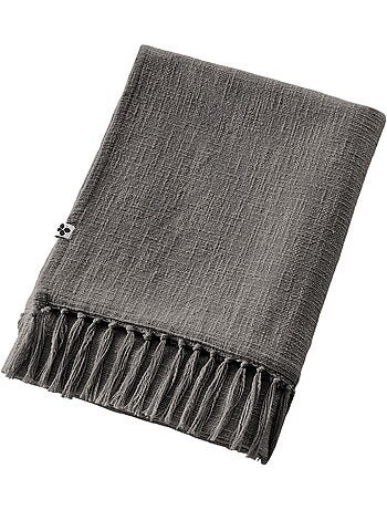 Plaid a franges en coton Sixtine