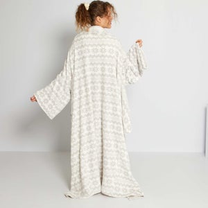 Plaid à Manches Avec Poches – Couverture Polaire Adulte, Douce, Pour Canapé, Télé, Sieste