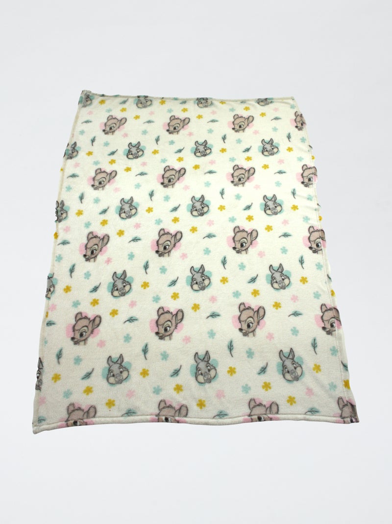 Plaid à motif 'Bambi' Beige - Kiabi