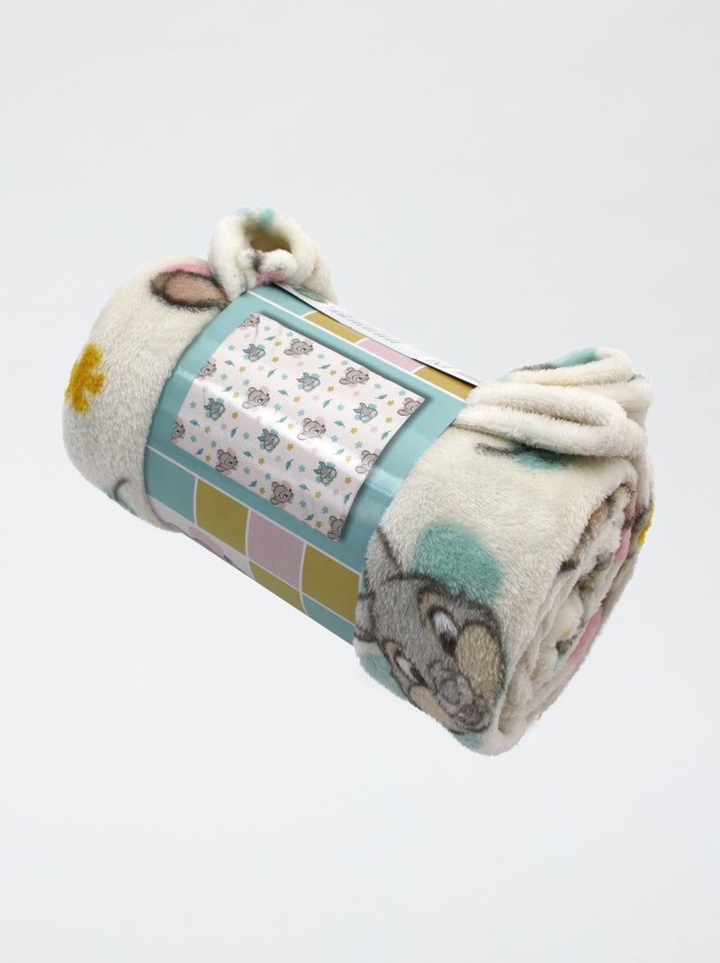 Plaid à motif 'Bambi' Beige - Kiabi