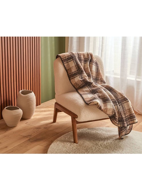 Plaid à motifs à carreaux automne - Kiabi