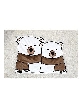 Plaid a poils doux Couple d'Ours