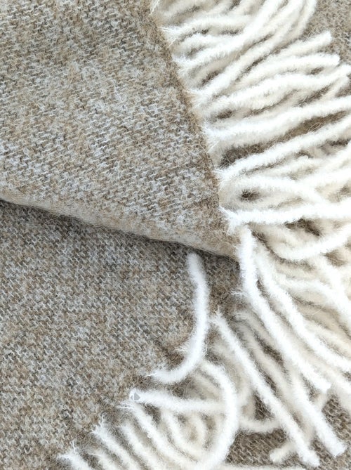 Plaid alpaga, mohair et laine LIMA - Kiabi