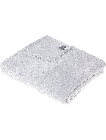 Plaid aspect flanelle tressée TRESSE
