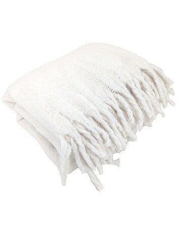 Plaid aspect mohair 100% polyester recyclé HYGGE