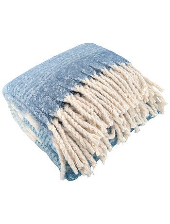 Plaid aspect mohair 100% polyester recyclé HYGGE