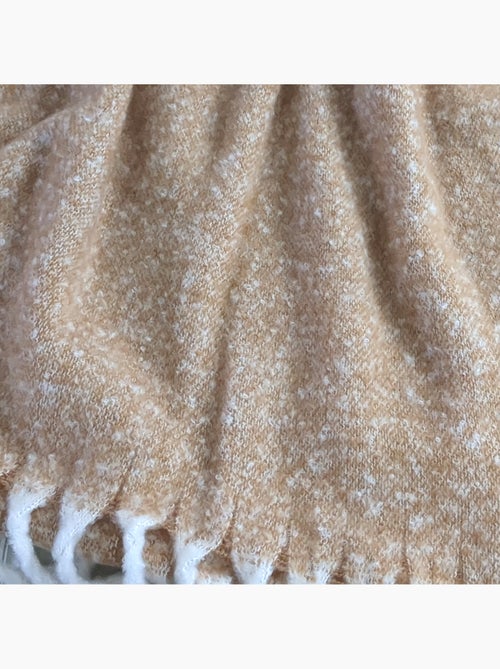 Plaid aspect mohair 100% polyester recyclé HYGGE - Kiabi