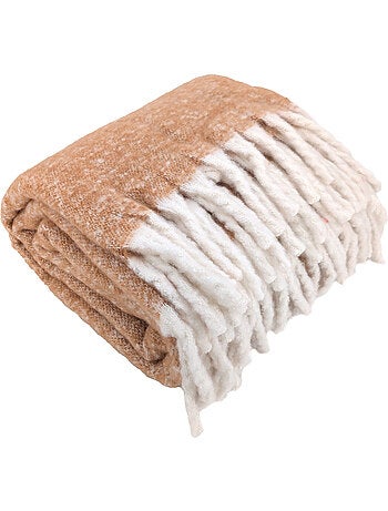 Plaid aspect mohair 100% polyester recyclé HYGGE