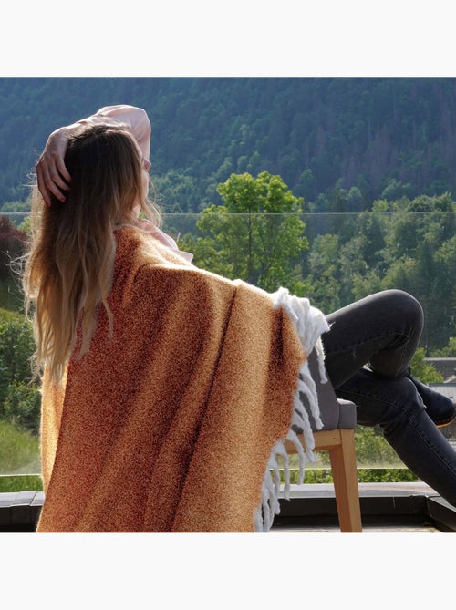 Plaid aspect mohair 100% polyester recyclé HYGGE - Kiabi