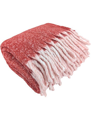 Plaid aspect mohair 100% polyester recyclé HYGGE