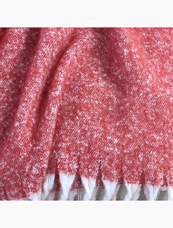 Plaid aspect mohair 100% polyester recyclé HYGGE