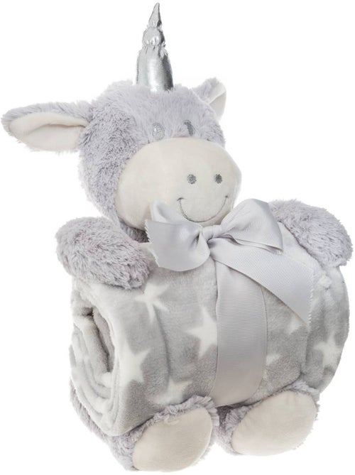 Plaid avec peluche LICORNE - Kiabi Plaid avec peluche LICORNE - Kiabi