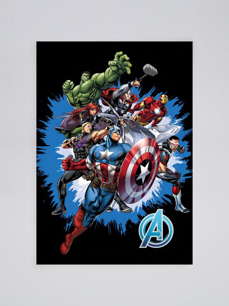 Plaid 'Avengers' noir - Kiabi