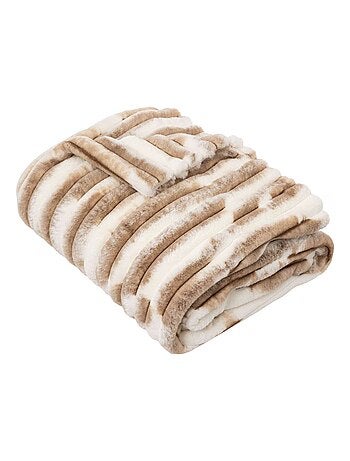 Plaid Avoriaz imitation fourrure