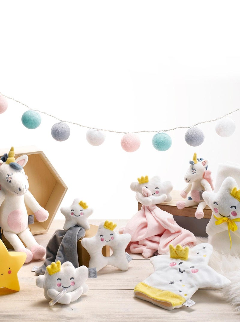 Plaid bebe avec son doudou Etoile Blanc - Kiabi