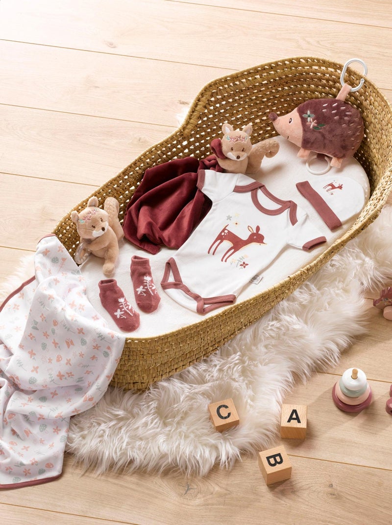 Plaid bebe avec son doudou Faon magique Blanc - Kiabi
