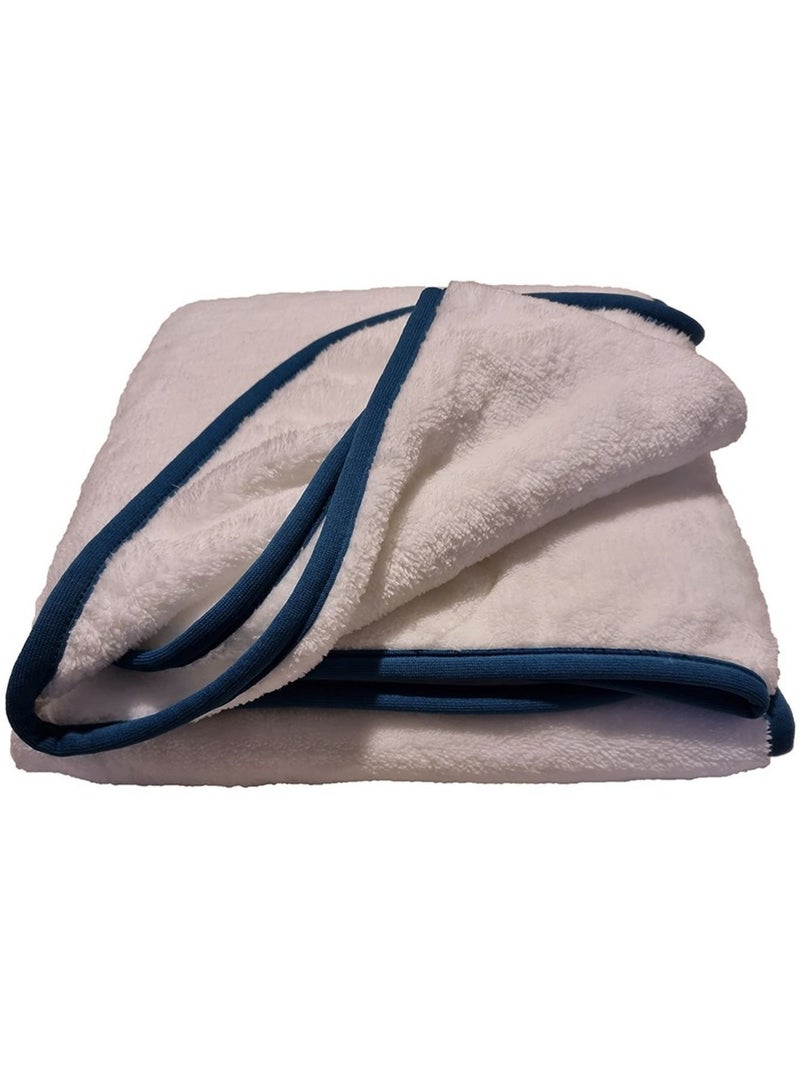 Plaid Bébé Blanc Bleu - Kiabi