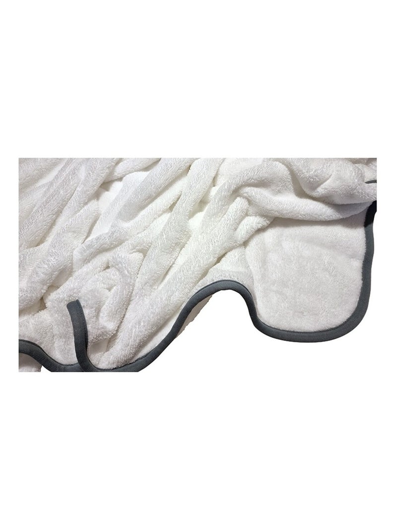 Plaid Bébé Blanc Gris - Kiabi