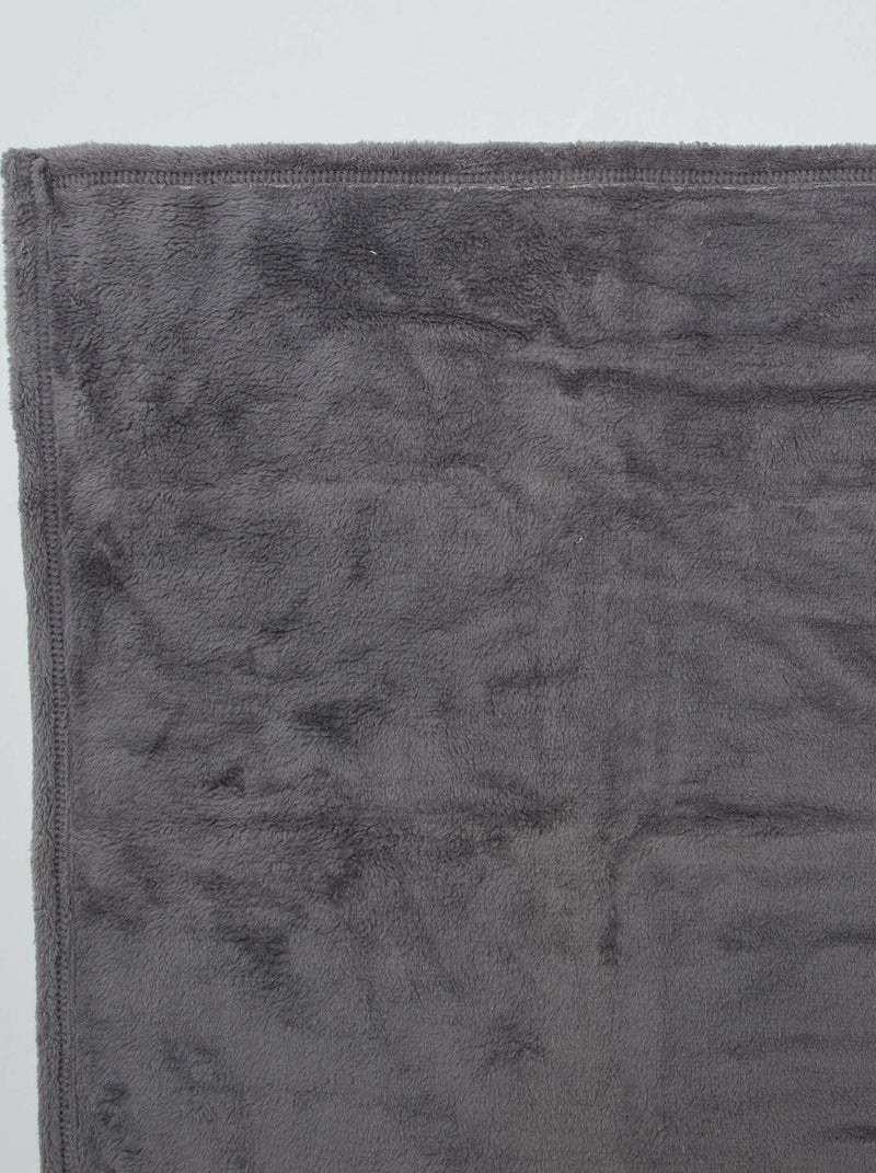 Plaid bébé polaire gris - Kiabi