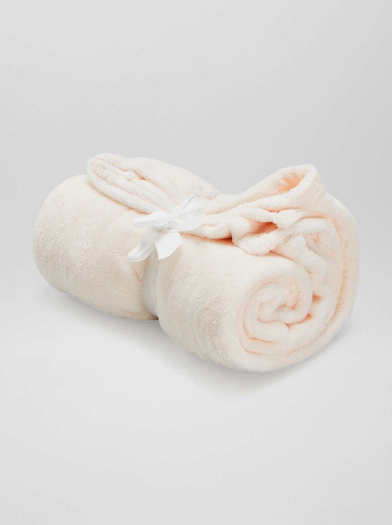 Plaid bébé polaire Rose - Kiabi