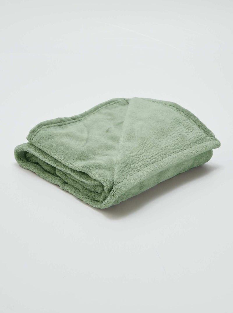 Plaid bébé polaire Vert - Kiabi