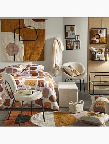 Plaid bouclette Uni RETRO MOOD