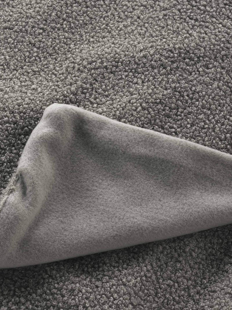 Plaid bouclette unie Wooly - Douceur D'intérieur Gris - Kiabi