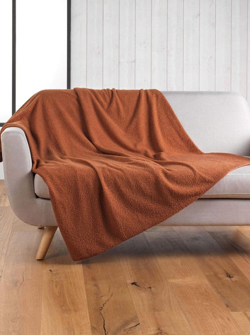 Plaid bouclette unie Wooly - Douceur D'intérieur - Kiabi
