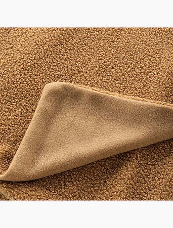 Plaid bouclette unie Wooly - Douceur D'intérieur