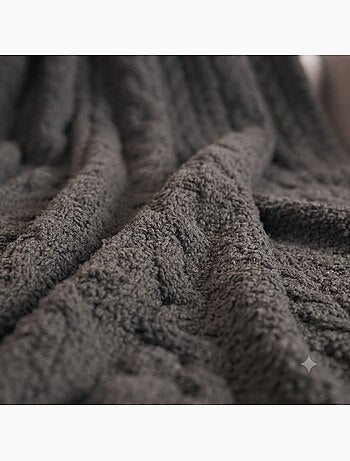 Plaid bouclette wooly