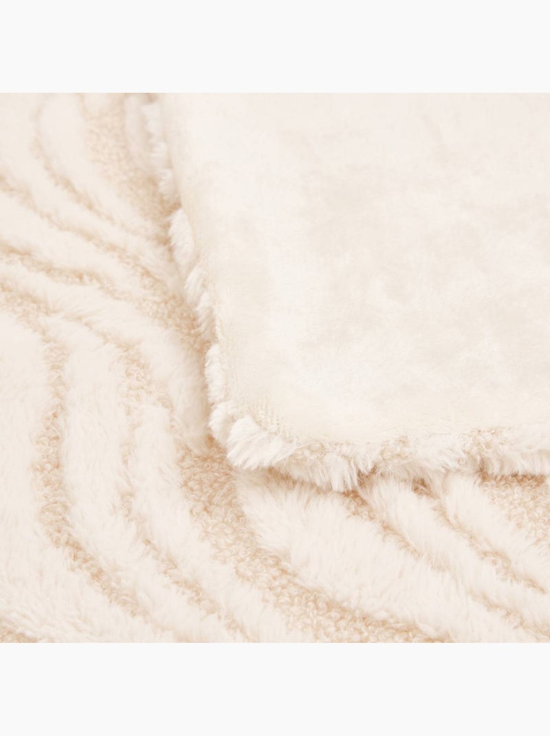 Plaid BOUCLY Blanc chaud - Kiabi